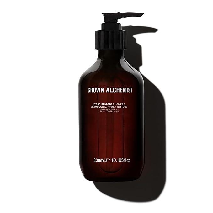 Grown Alchemist Hydra-Restore Rose Black Pepper & Sage Gentle+Moisturizing Daily Shampoo, 300mL