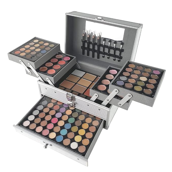 VERONNI 132 Colors All In One Makeup Palette For Women, Eyeshadow Makeup Palette Set, Professional Full Eye Makeup Kit Lipstick Concealer Contour Face Makeup Cosmetics Kit (132 colors)