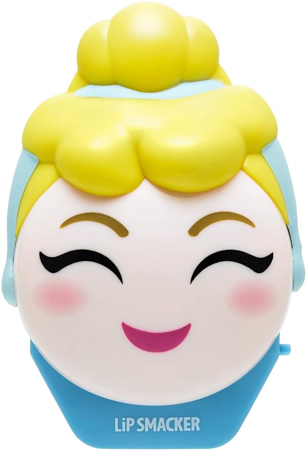 Lip Smacker Disney Cinderella Emoji Lip Balm Flavored, Bibbity Bobbity Berry, Clear, For Kids