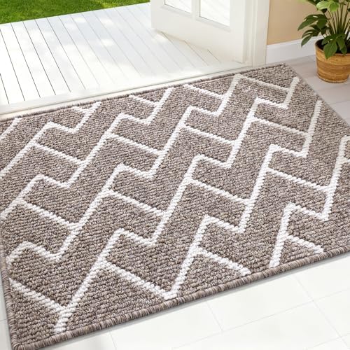 OLANLY Front Door Mat 36x24, Low-Profile Easy Clean Doormat by OLANLY