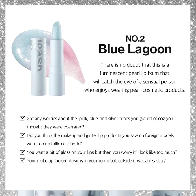 [UNLEASHIA] Glacier Vegan Lip Balm (NO.2 BLUE LAGOON)