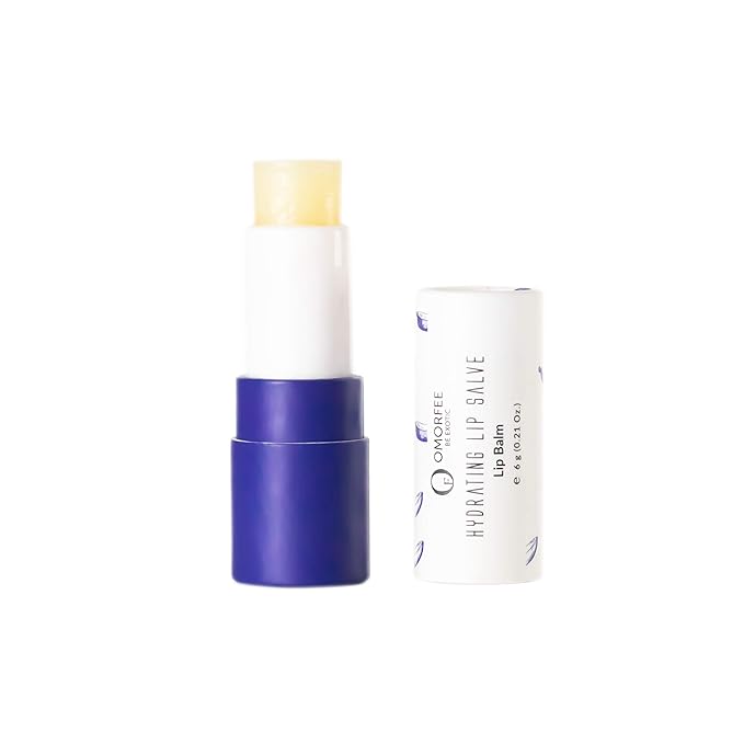 OMORFEE 100% Organic Hydrating LipStick, Lip Stick for Dry Lips, Lip Stick for Chapped Lips, Lip Butter for Nourishing Lips, Lip Stick for Cracked Lips, Moisturize & Softens Very Dry Lips- 6 g/0.21 Oz