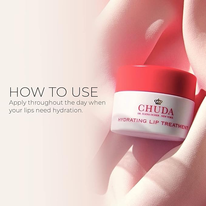 Chuda Hydrating Lip Treatment – Anti-Aging, Plumping Treatment for Lips – Intensive Lip Moisturizer - Natural Lip Hydrator – Soothing, Hydrating Lip Plumping Treatment - 5ml
