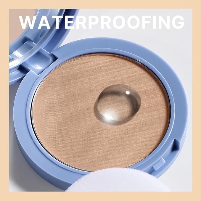 Oil Control Matte Perfection Face Pressed Powder, Matte Smooth Flawless Setting Powder Makeup, Polvo Compacto De Maquillaje, Waterproof Long Lasting, Cruelty Free, 0.35Oz(220 Sand, 1)