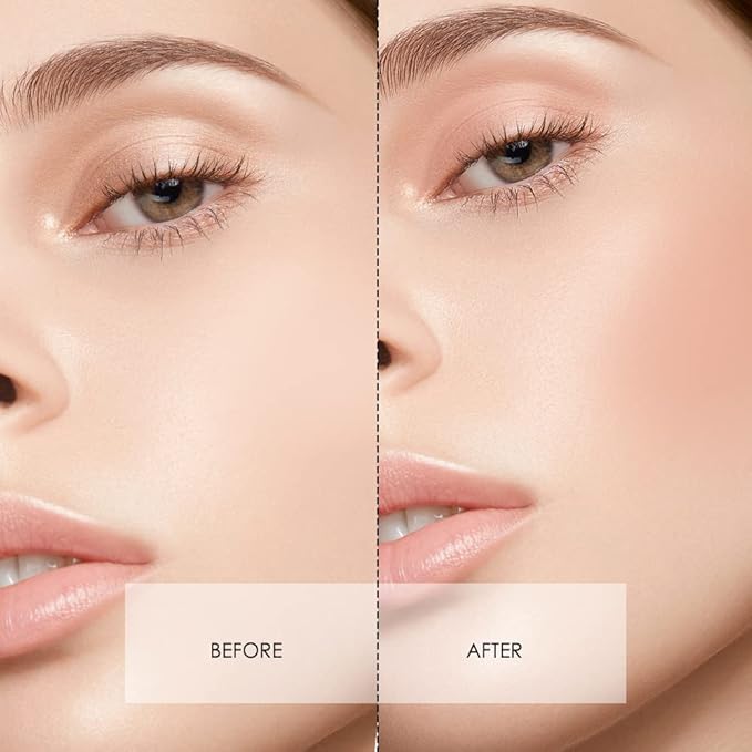 CATKIN Powder Blush Pink Nude Eyeshadow Palette Cheek Highlighter Makeup Palette (C02 Orange)