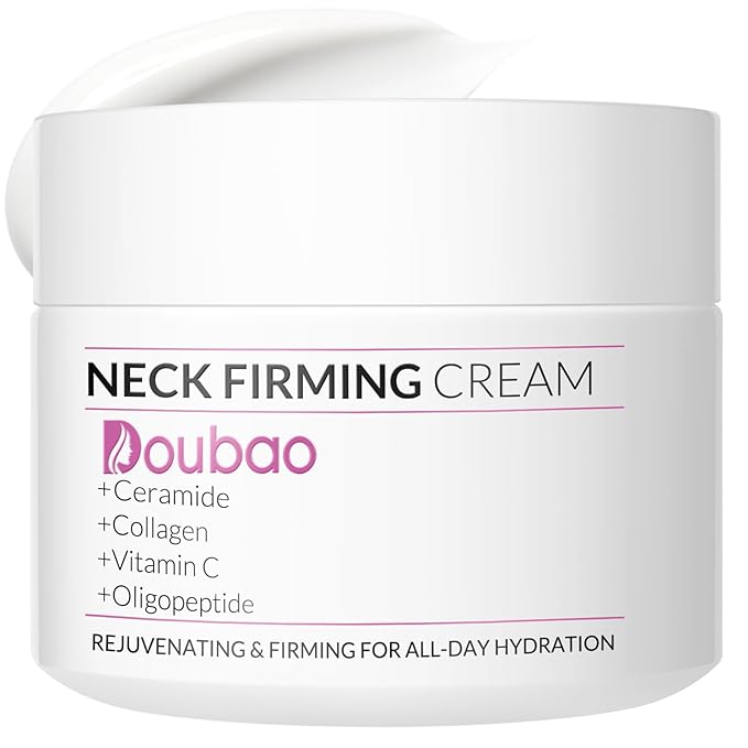 Neck Firming Creams for Tightening and Firming, Moisturizer Face Cream with Collagen, Hyaluronic Acid, Day & Night Anti-Aging Skin Tightening Cream Neck, Décolleté & Face – 1.7Fl Oz