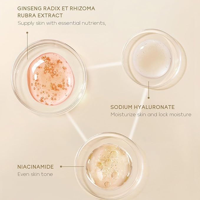 Snail Mucin Skin Care Set,Gold Snail Serum,Ginseng Snail Eye Cream,Snail Essence Cream 3 in 1 Essentials Travel,Improve Damaged Skin Lmproves Elasticity and Minimizes Pores(3pcs)