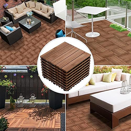 Yaheetech 44PCS Interlocking Deck Tiles Outdoor Patio Floor - Image 2