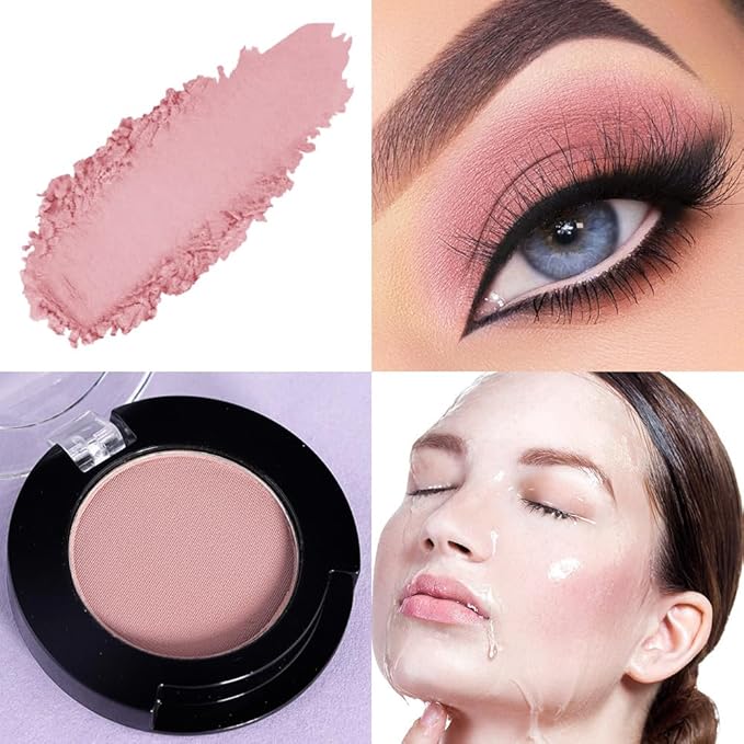 Monochrome Matte Eyeshadow Makeup Palette, Highly Pigmented Cocoa Red Color Eyeshadow Palette,Matte Pressed Powder Eye shadow Makeup,Single Vegan Eye Shadow,Daily Evening Women Girls Eyeshadow Gift13#