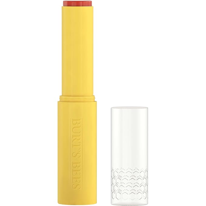 Burt’s Bees Back To School Dorm Essentials, Tinted Boosted Balm, Rose Knows, Hydrating Tinted Lip Balm with Vitamin C, E, and F Core, 24 Hour Lip Moisturizer, 100% Natural Origin, 1 Count, 0.16oz