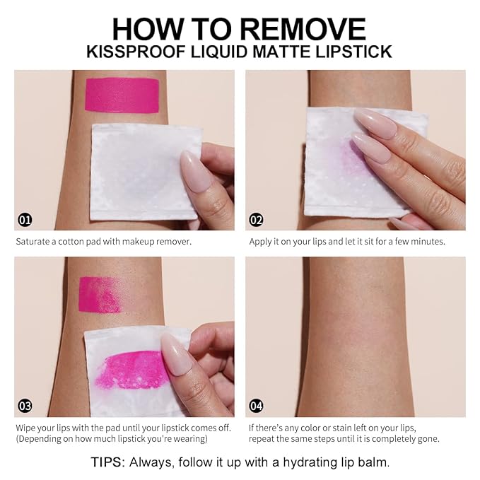 Oulac Black Lipstick for Women, Makeup Matte Liquid Lipsticks, Highly Pigmented Color Lip Stain with Creamy Formula, Long Lasting, Waterproof, Vitamin E, Vegan, Cruelty-Free, M23