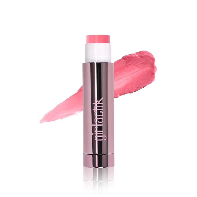 Girlactik Jello Gloss Lip Balm - Original Lip Care with Vitamin E, Aloe Vera, Avocado and Apricot Kernel Oil for Hydrating, Moisturizing Lip Balm with Glossy, Smooth, 4.5 g / 0.15 oz (Be Pink)