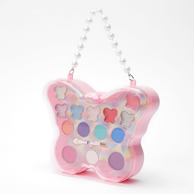 Claire's Makeup Kits –Butterfly Purse Makeup Kit - Eyeshadow and Lip Kit for Girls - Perfect for Young Girls!