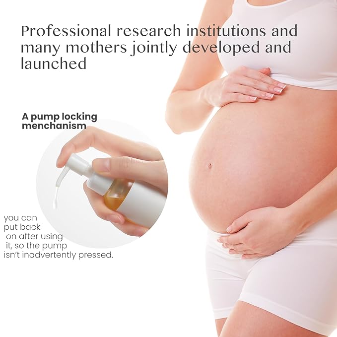 Stretch Mark Oil（110ml）, body oil for Pregnancy,belly oil, belly abdominal Serum Skin Care,Moisturizing Dry Skin, Tender & Softening，True Belly Serum 3.7OZ