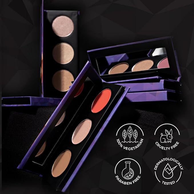 SUGAR Cosmetics Contour De Force Face Palette - 02 Vivid Victory Longlasting Formula, Lightweight Blush, Highlighter And Bronzer, Paraben Free.