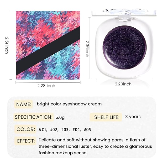 Monochrome Matte Eye Shadow Makeup Palette, Highly Pigmented Dark Purple Eyeshadow Palette, Shimmer Pressed Powder Eyeshadow Makeup,Single Vegan Eye Shadow,Daily Evening Women Girls Eyeshadow Gift 05