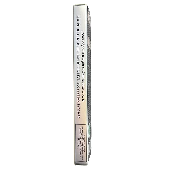 Music Flower Eyebrow Pen, Liquid Eyebrow Pen, Waterproof Brow Pencil with Micro-Fork Tip, Smudgeproof Long Lasting Fine Sketch Microblading Pen, Reddish Brown