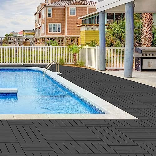 60 sq. ft Plastic Interlocking Deck Tiles, 60 Pack Patio Deck Tiles, Patio - Image 5