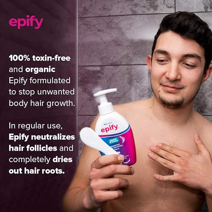 Epify Intimate Hair Removal Cream for Men and Women - Pubic, Bikini & Sensitive Areas (Pack of 6)