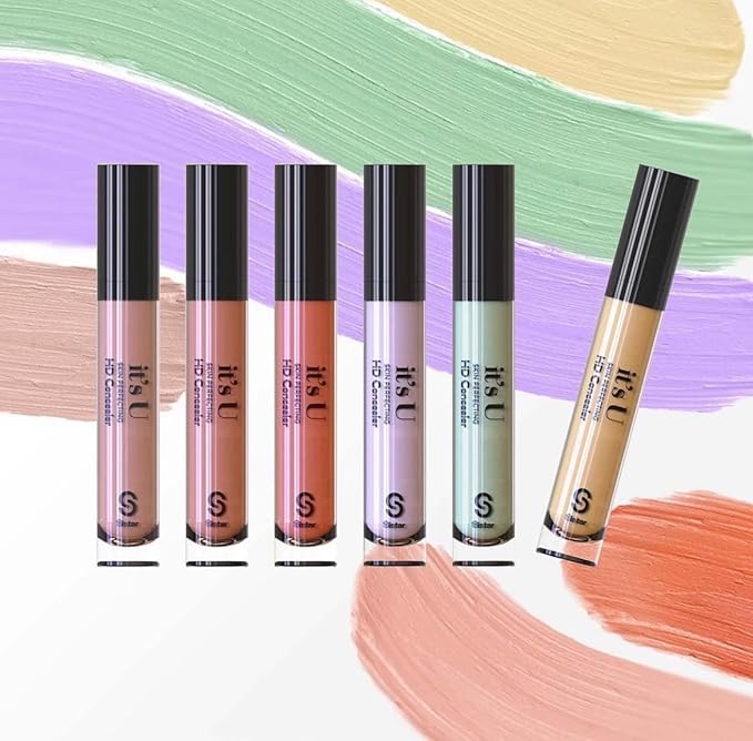 SISTAR It's U Skin Perfecting Conceal HD Contour Color Corrector Full Coverage Smooth and Flawless (Deep Orange)
