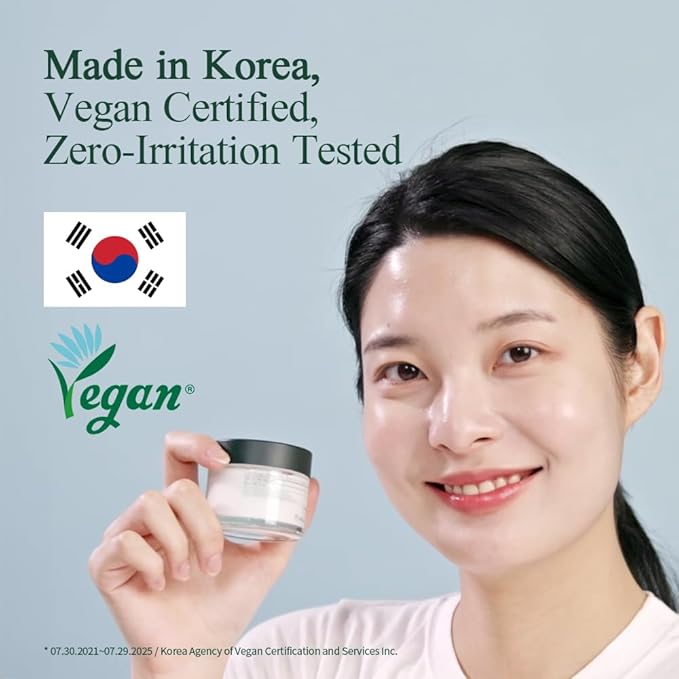Pyunkang Yul PKY Calming Moisture Barrier Cream Instantly Soothes Sensitive Skin, Hyaluronic Acid & Ceramide for Hydration, Vegan, Korean Skincare (1.69 Fl. Oz, 50ml)