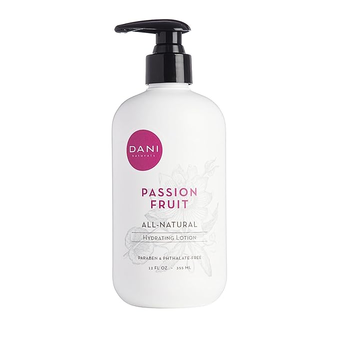Naturals Hand & Body Lotion - Juicy Passion Fruit Scented, Deep Hydration for Dry & Dull Skin with Shea Butter, Aloe Vera & Vitamin E, Vegan, Paraben-Free, 12 Oz