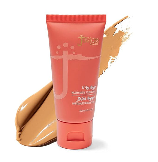 Juvia's Place I Am Magic Velvety Matte Liquid Foundation 520 - Tangier - Medium w/Warm Undertone, Makeup Foundation Full Coverage, Lightweight, Long Wear, Velvety Matte Finish