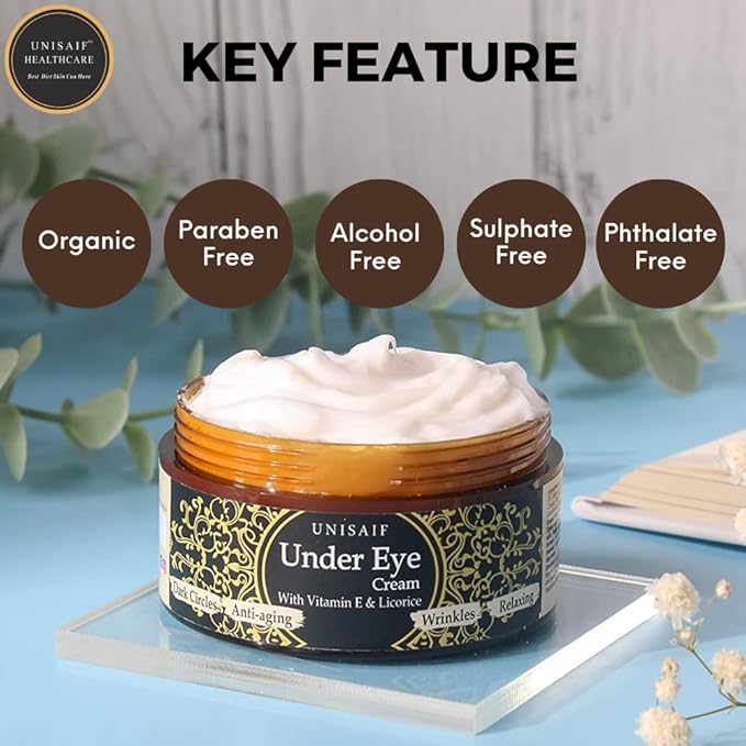 Under Eye Cream Anti Aging – Eye Cream for Puffiness and Bags Under Eyes | Eye Repair Cream for Dark Circles Under Eye Treatment | Puffy Eyes Treatment | Eye Cream for Dark Circles 1.76 oz