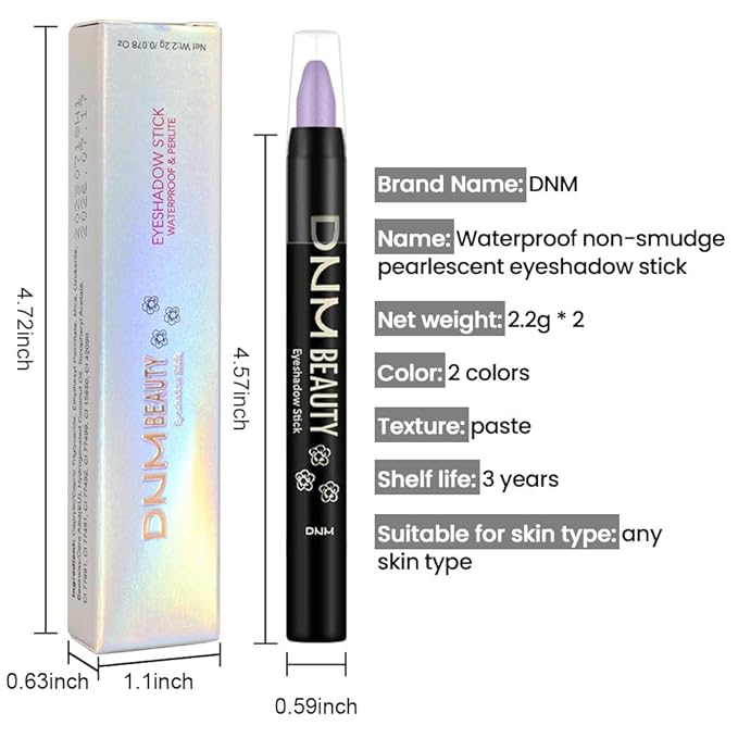 Kaely 2Pcs Cream Eyeshadow Sticks Set for Eyes Waterproof,Green Shimmer Eye shadow Stick Pencil Pen Bulk sombras en crema para ojos 34+34
