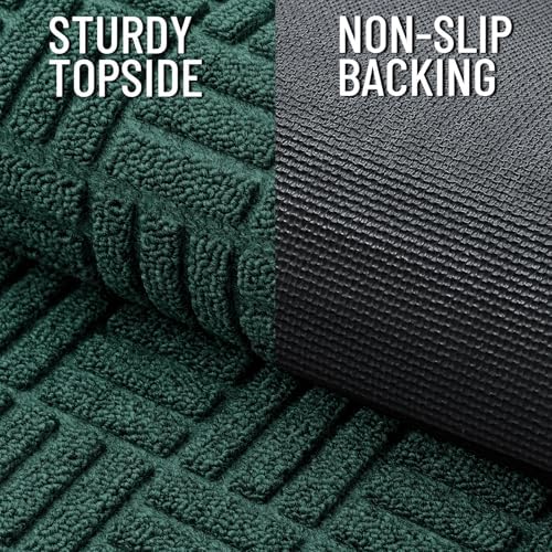 OLANLY Front Door Mat Outside Entrance 59x34, Heavy-Duty Rubber Doormat - Image 3