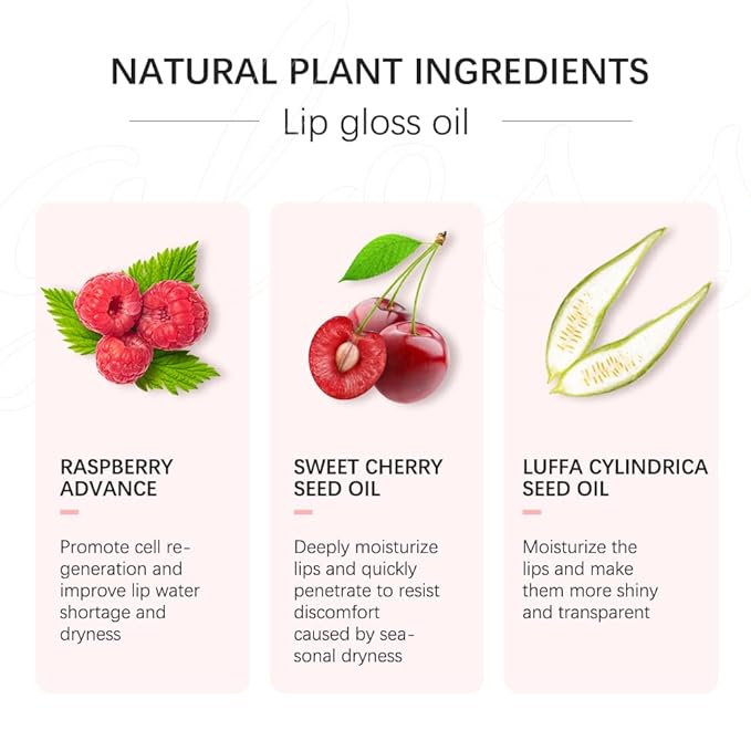 Plumping, Hydrating Lip Gloss - Long Lasting, Non-sticky Tinted Balm Revitalizes Dry Lips (ROSEWOOD)