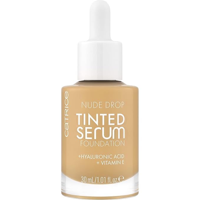 Catrice | Nude Drop Tinted Serum Foundation | Lightweight, Hydrating, Buildable Coverage | Enriched with Hyaluronic Acid & Vitamin E | Vegan & Cruelty Free (038W)