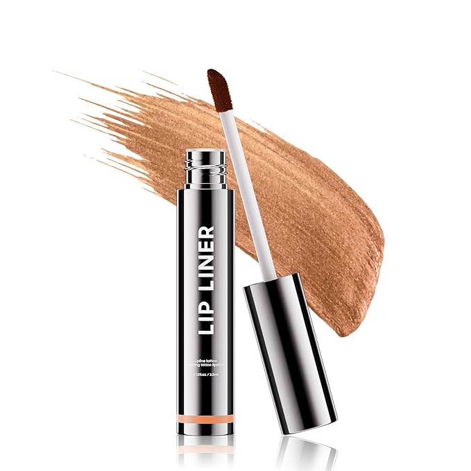 Lip Liner Stain Peel off - Waterproof & Long Lasting Peel Lip Stain Non-Stick Cup, Enhancing Complexion & Nourishing for All Skin Types, Create A Natural Lip Color (Cocoa, 1 Count)