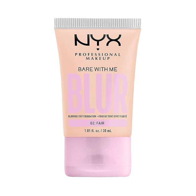NYX PROFESSIONAL MAKEUP Bare With Me Blur Skin Tint Foundation Make Up with Matcha, Glycerin & Niacinamide - Fair