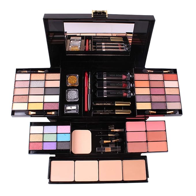 Professional 39 Colors Eyeshadow Palette All-in-one Cosmetic Makeup Gift Set including Matte Shimmer Highly Pigmented Eye Shadows, Blush, Pressed Powder and Lipstick