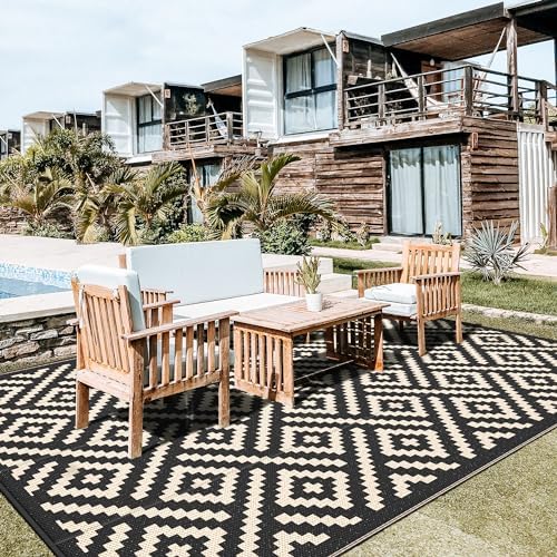 GENIMO Outdoor Rug, Waterproof Plastic Rugs 10'x14' - Image 6