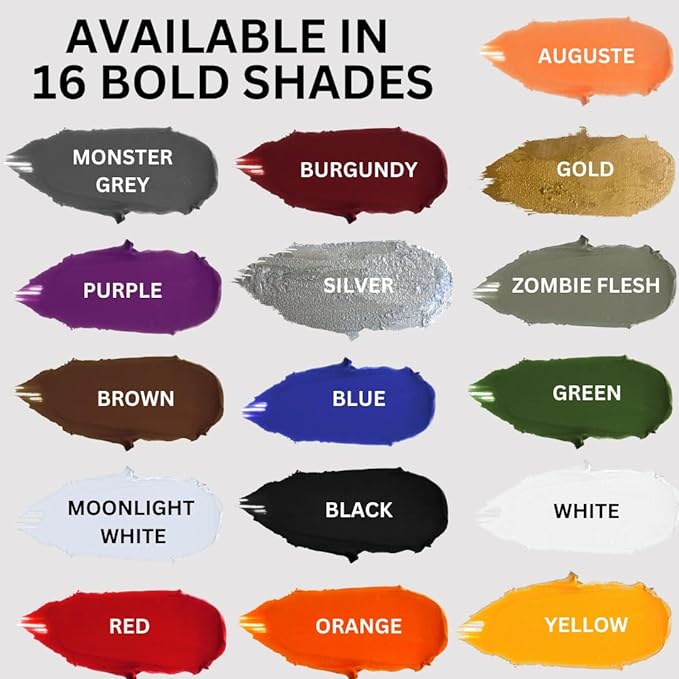 Mehron Makeup Color Cups | Stage, Foundation, Face Paint, Body Paint, Halloween | Face Paint Makeup | Greasepaint .5 oz (14 g) (Black)