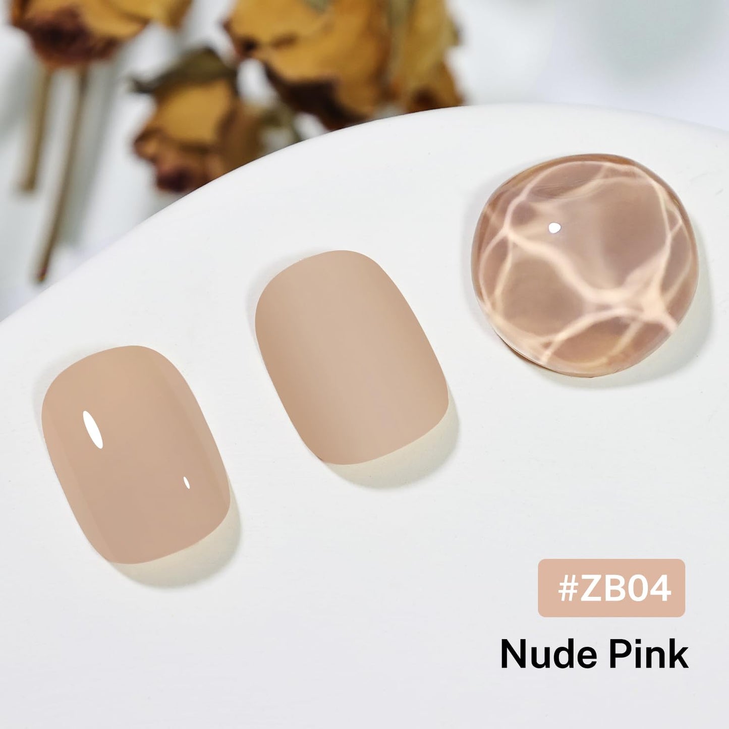 16.5ml Nude Pink Nail Polish Large Volume Quick Drying Light Pink Nail Polish, Fast Drying and Long Lasting Color Nail Art DIY Home Manicure Gift for Women