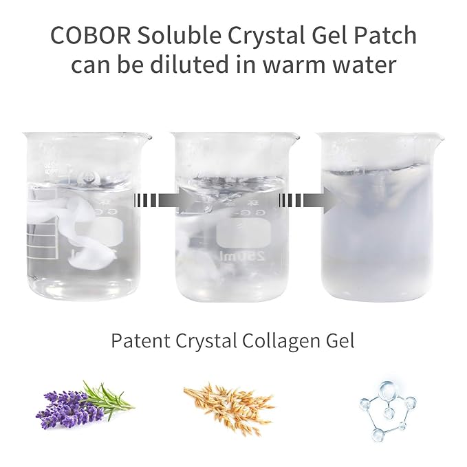 Hydro Collagen Eye Mask Crystal Eye Patches Anti-Aging Under eye Pads Natural Eye Treatment for Wrinkles Dark Circles Bags Moisturize Puff Eye Spa-16 Pairs