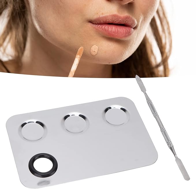 Makeup Palette, Professional Makeup Palette Cosmetic Mixer Cosmetic Palette Makeup Coloring Tools Makeup Tool With Spatula Suitable for Mixing Cosmetic Colors