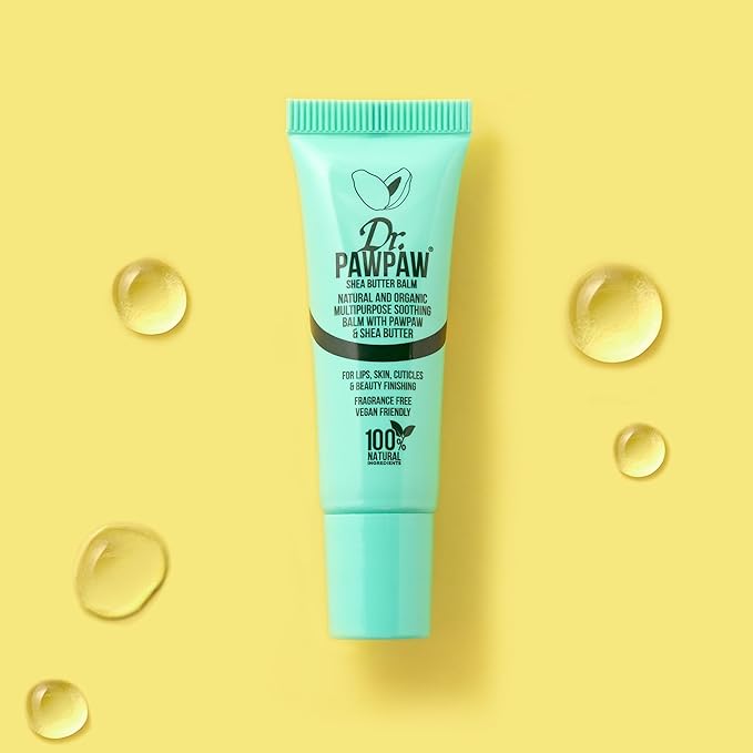 Shea Butter, Multi-Purpose Natural No Fragrance Balm for Hydrating Lips, Skin, Hair, Cuticles, Nails & Beauty Finishing (10 ml)