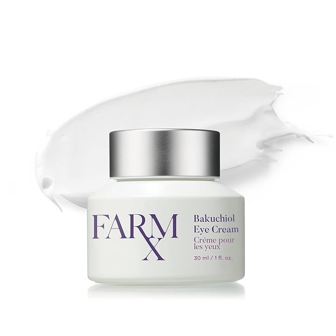 Farm Rx Bakuchiol Eye Cream - Vegan Revitalizing Cream to Reduce Dark Circles and Wrinkles Under and Around the Eyes, an Alternative to Retinol (30ml/1 fl oz) Clean Beauty