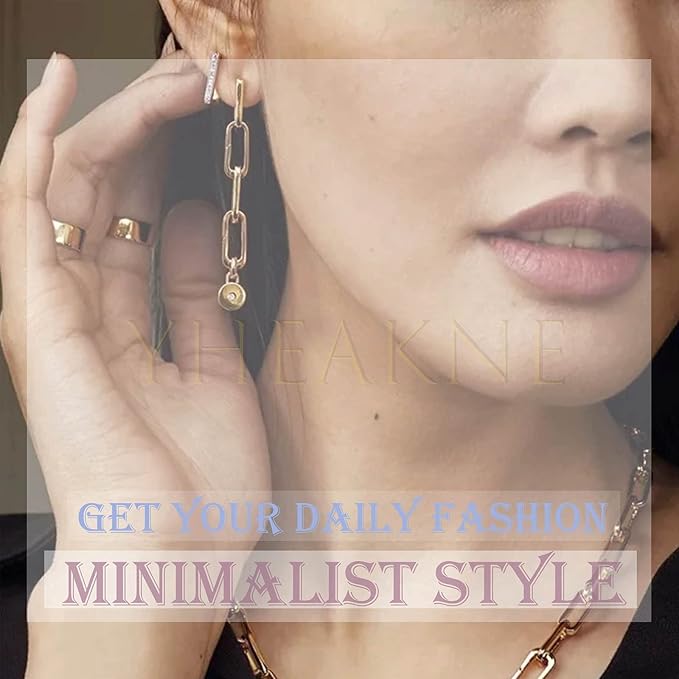 Boho Rhinestone Leaf Earrings Gold Crystal Drop Earring Long Chain Tassel Dangle Earrings Jewelry for Women and Girls Gifts