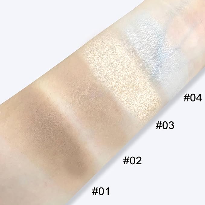Matte Contour Palette, Face Sculpting Grey Contour Powder Palette for Light Fair Skin, Cool Toned Face Bronzer Makeup Contouring Palette, Buildable Matte Bronzer, 01#Grey Brown
