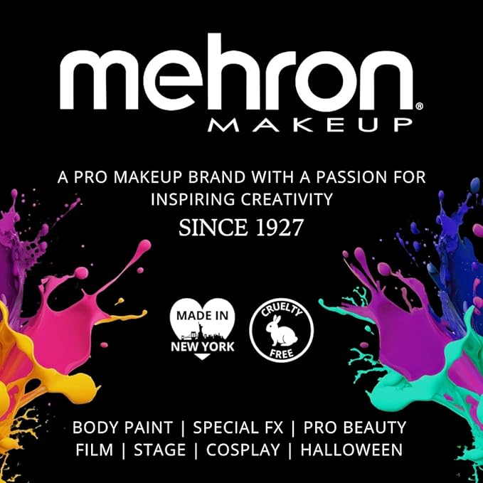 Mehron Makeup Premium Character Kits| Makeup Kits for Halloween & Cosplay| Made in the USA | Complete Makeup Kit | Includes all Makeup, Tools, & Instructions on How to Create the Look | (Zombie)