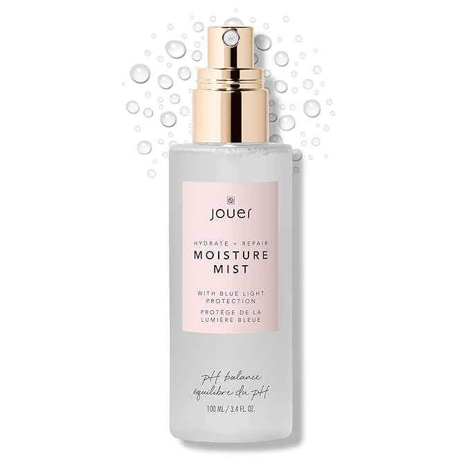 Jouer Hydrate & Repair Moisture Mist with Blue Light Protection, 100ml - Face Spray Mist Hydrating - Makeup Refreshing Mist - Vegan Friendly - Paraben, Gluten, Cruelty & Talc Free