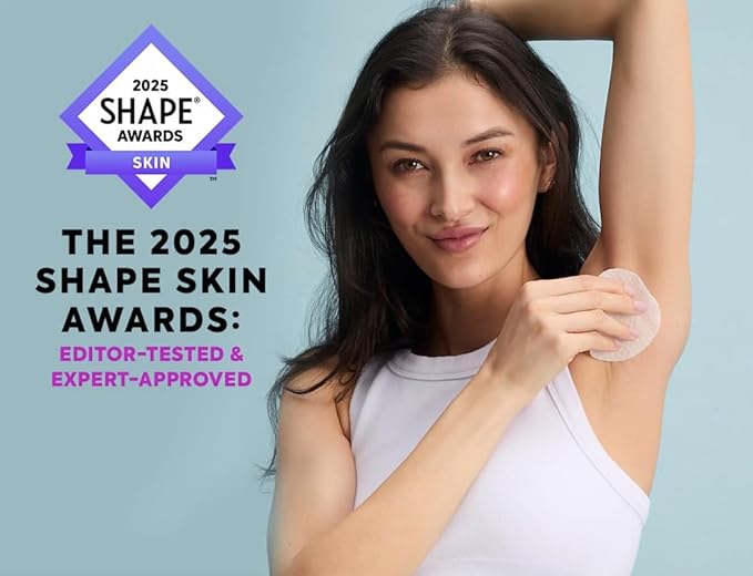 Anti-Odorant Pads – Deodorant Odor Prevention & Skin Care in One | 50 Pads in Jar | Dermatologist-Developed | Glycolic Acid Exfoliation | Aluminum-Free, Vegan & Cruelty-Free