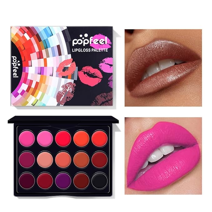 All in one makeup kit for women full kit makeup set for girls teens Eyeshadow Palette, Lip Gloss, Lipstick, Foundation, Mascara, Eyebrow Pencil, Eyeliner, Contour Stick, Powder Puff, Makeup Brushes,
