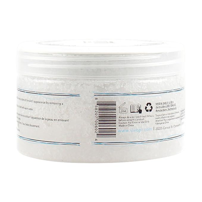 Vivo Per Lei Dead Sea Salt Scrub - Body Exfoliating Scrub with Dead Sea Minerals - For Hands, Feet & Body - Pack of 2