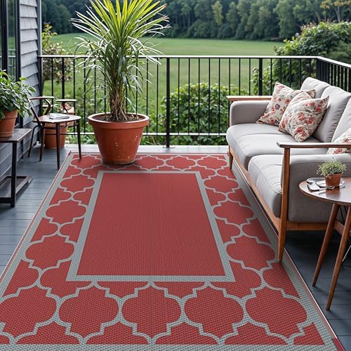 GENIMO Outdoor Rug, Waterproof Plastic Rugs - Image 3